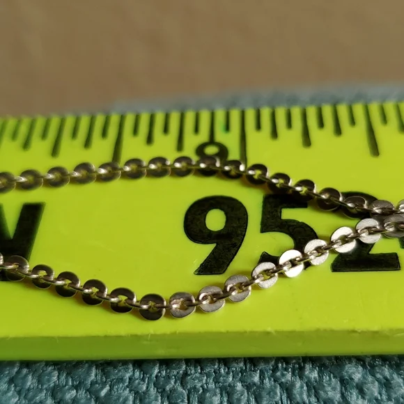 Vintage 925 Silver Necklace, Sweet SUPER Unique Chain, 22 Inches - Picture 8 of 9